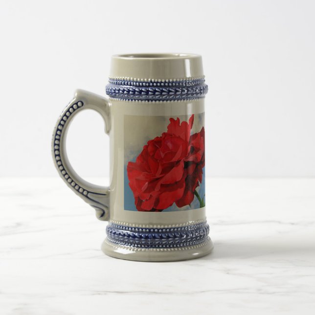 Rosa Don Juan com uma caneca azul (Esquerda)
