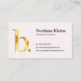 Rosa dos cartões de visitas de Beautycounter