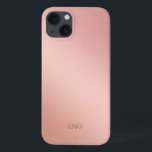 Rosa Dourado Colorido | Iniciais personalizados<br><div class="desc">capas de iphone dourada rosa com o seu monograma.</div>