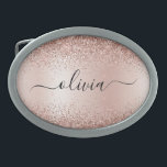 Rosa Dourado - Nome do Monograma do Metal com Lant<br><div class="desc">Rosa Dourado - Folha Cor-de-rosa esfarelada Metálica Faísca Glitter Brutado Monograma Nome Belt Buckle. Isso faz a formatura perfeita, doce 16 16, 18, 21rua, 40, 50, 60, 70, 80, 90, 100 anos, casamento, chá de panela, aniversário, chá de fraldas ou presente de festa de solteira para alguém que ama luxo...</div>