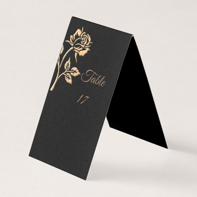Rosa Dourado simples (Frente)