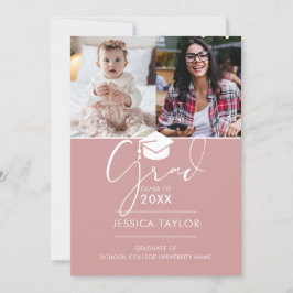 Rosa E Agora 3 Anúncio De Graduação De Fotos