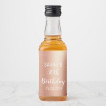 Rosa Elegante Dourado qualquer Partido aniversário