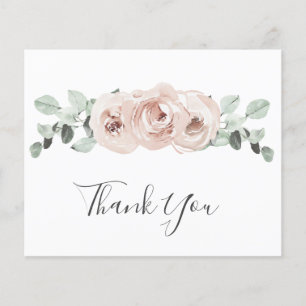Rosa Empoeirada Floral Elegante Orçamento Casament