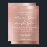 Rosa Esmagado - Convite Elegante Dourado Rosa<br><div class="desc">Personalize com seu nome e data de casamento este Dourado Convite Metálico Elegante Rosa Rosa Rosa Rosa Rosa Rosa Rosa Rosa Rosa. Este Convite de Casamento de Metal de Aço Inoxidável, com Faux Dourado Rosa, combina com a Coleção de Casamentos Dourados. Se precisar de itens de Casamento Dourado de Rosa,...</div>