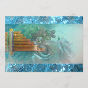 Rosa espanhol Aztec Peru quinceanera convite