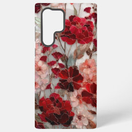 Rosa Floral Vermelha Romântica