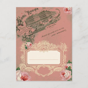 Rosa francês - Cartão postal