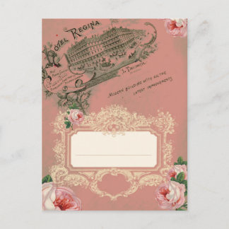 Rosa francês - Cartão postal