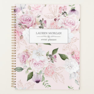 Rosa Garden Blush Planejador Personalizado