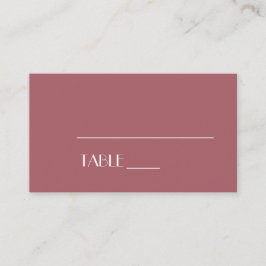 Rosa Garden | Cartão de Localidade de Rosa Escuro