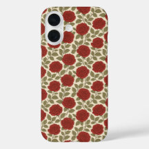 Rosa Garden Vintage Rosa vermelha Floral vitoriano