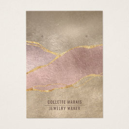 Rosa Gold Foil Glitter Earring Jewelry Display