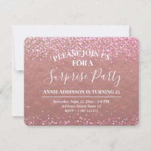 Rosa Gold Foil Glitter Textura Sparkle
