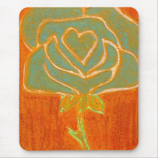 "Rosa Heart #4" Floral Mousepad