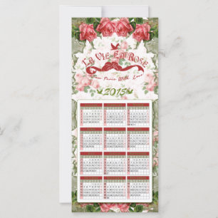 Rosa La Vie En - Calendário, Cartão Postal, Indica
