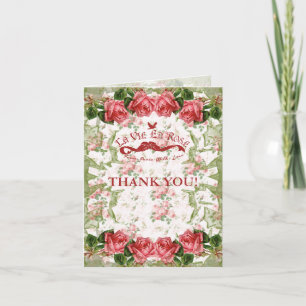 Rosa La Vie En - Notecard / Cartões de agradecime