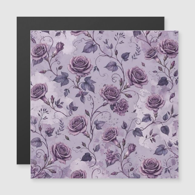 Rosa Lavanda Empoeirada Tons Sonhadores Florais  (Frente/Verso)