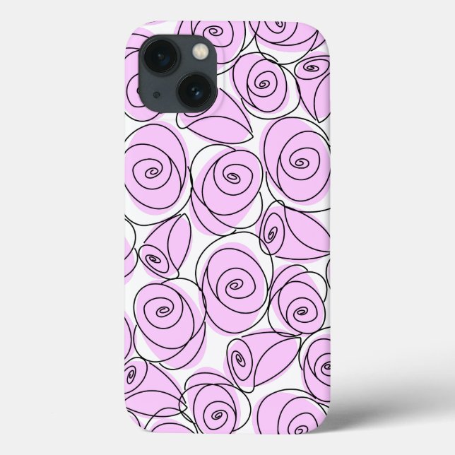 Rosa Lilac capas de iphone (Verso)