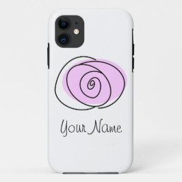 Rosa Lilac 'Name' capas de iphone