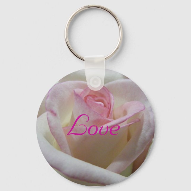 Rosa Love Chaveiro (Frente)