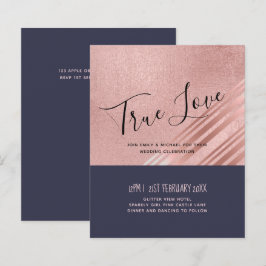 Rosa Marinho Dourado Folha Azul Brilhante