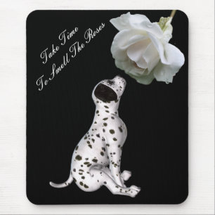 Rosa Mousepad inspirado do filhote de cachorro dos