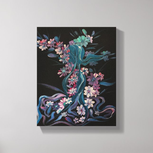 Rosa n Bloom - Om Canvas Painting (Frente)
