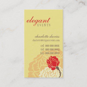 rosa na moda CARTÃO DE VISITA elegante