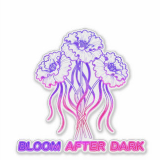 Rosa Neon Floral - Adesivo de Vinil Arte