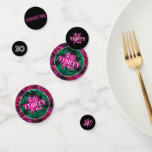 Rosa Neon Tropical Fale Trinta para Mim Aniversári