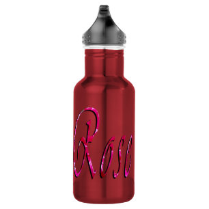 Rosa, Nome Das Raparigas, Logotipo, Garrafa De Ág