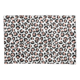 Rosa ouro impressão de leopardo preto cheetah tend