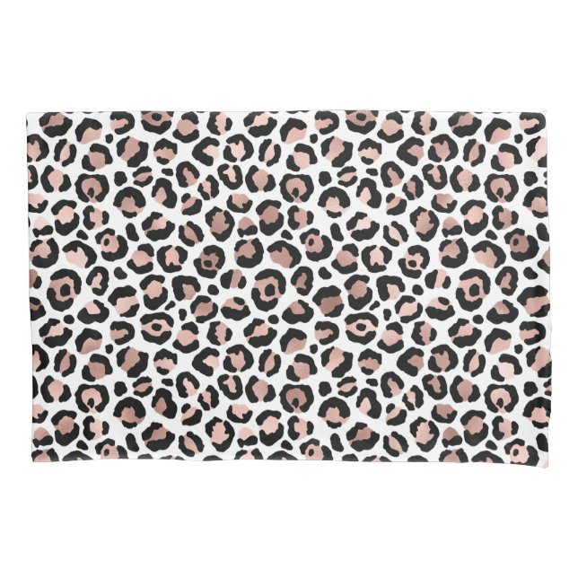 Rosa ouro impressão de leopardo preto cheetah tend (Frente-Esquerda)