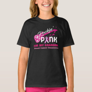 Rosa para a camisa da consciência do cancro da