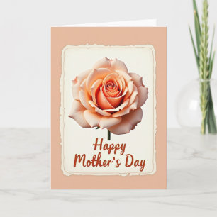 Rosa para o cartão do dia das mães da minha esposa
