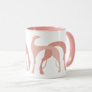 Rosa Peachy da caneca dos cães