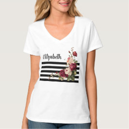 Rosa Peony floral T-Shirt