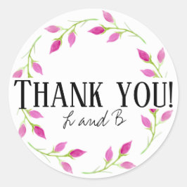 ROSA PERSONALIZADO OBRIGADO COM O SEU adesivo