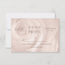 rosa pincelada rosa floral simples RSVP de casamen
