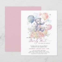 Rosa Podemos Brindar Esperar Chá de fraldas De Gar