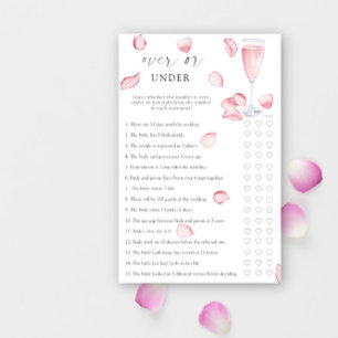 Rosa Prosecco - Sobre ou abaixo do jogo do chá de