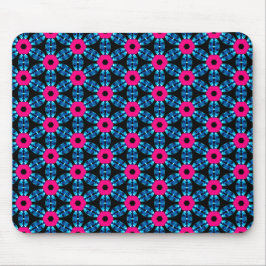 Rosa quente e Mousepad Azul Suíço