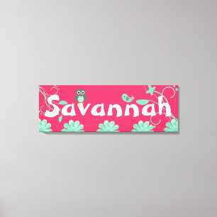 Rosa quente personalizado das canvas conhecidas