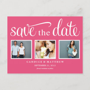 ROSA RETRÔ ANÚNCIO DE SAVE THE DATE
