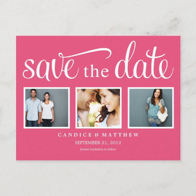 ROSA RETRÔ | ANÚNCIO DE SAVE THE DATE (Frente)