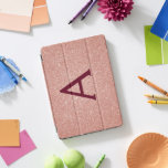Rosa Rosa Rosa Rosa Dourada Burgundy Glitter Monog<br><div class="desc">Rosa rosa Dourada e Borgonha Marsala Faux Glitter e Sparkle Elegant Monogramas. Esse caso pode ser personalizado para incluir seu nome inicial e próprio.</div>