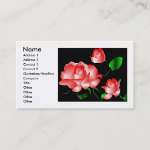 "Rosa Rosa Rosa Rosa Florista II" Cartão de visita