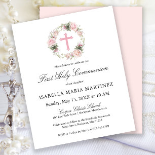 Rosa Rosa Rosa Rosa Orla Sagrada Primeira Comunhão