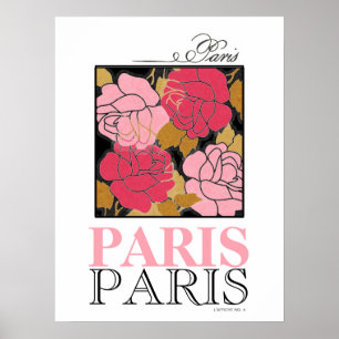 Rosa Rosa Rosa Rosa Poster vintage Paris Francês